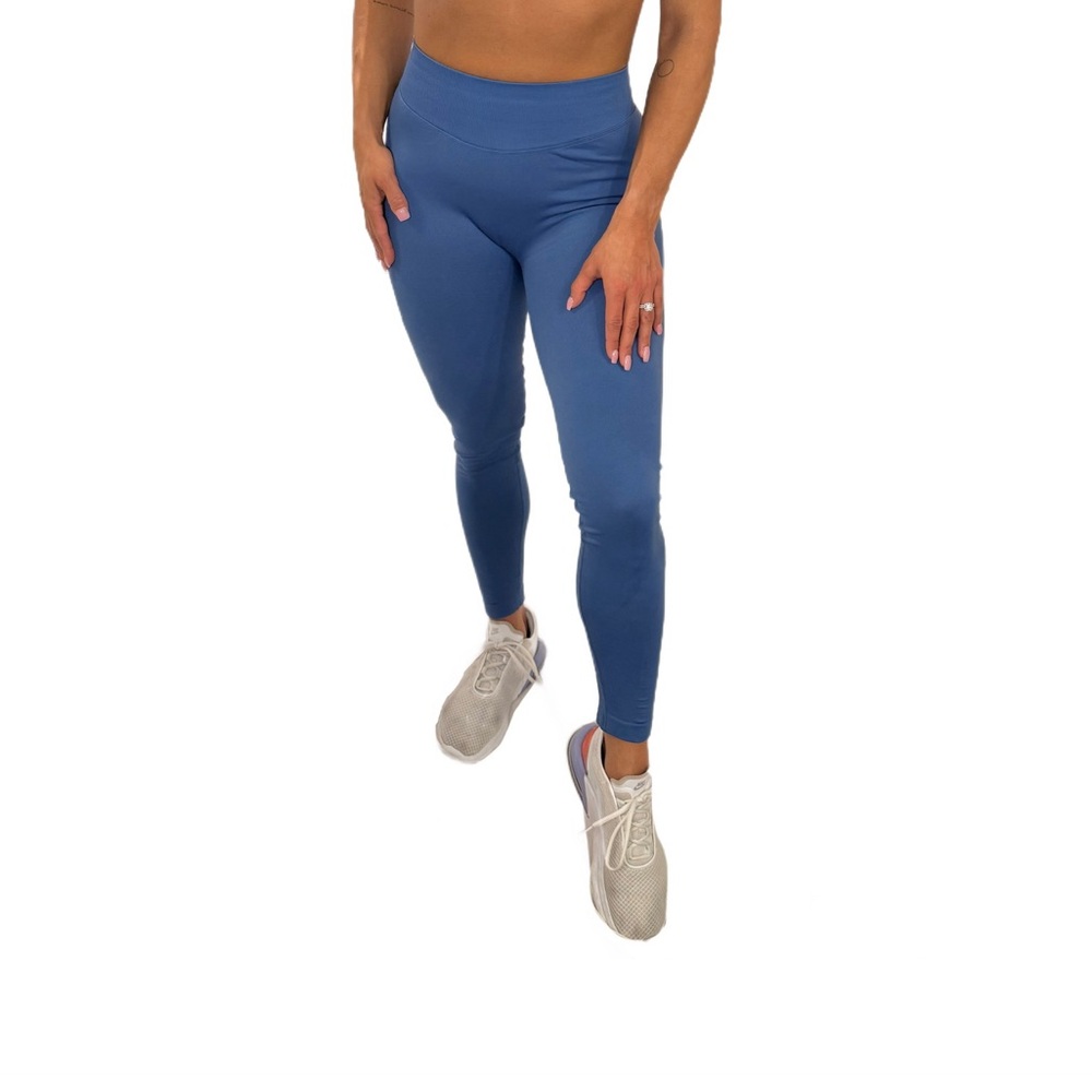 Contour Scrunch Blue Leggings-Women